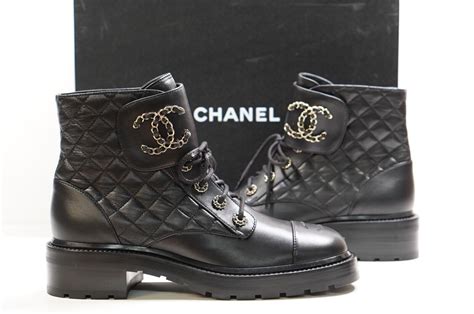 chanel quilted boots|chanel combat boots 2021.